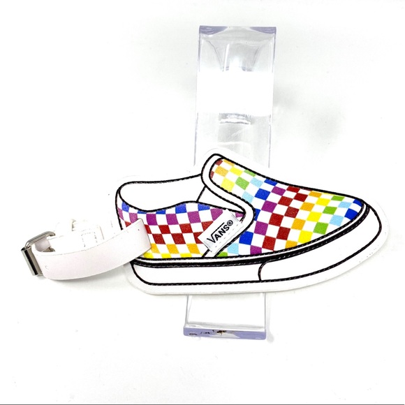 Vans Family Check Bag Luggage Tag Multi Pride - Picture 5 of 9